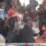 مدنيون ينزحون سيراً على الأقدام من “عقيربات” الواقعة تحت سيطرة تنظيم الدولة